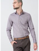 Calvin Klein Camasa slim-fit cu model uni - Alb/Violet pruna