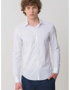Calvin Klein Camasa slim fit din amestec de bumbac - Alb optic
