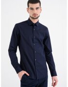 Calvin Klein Camasa slim fit din amestec de bumbac - Bleumarin