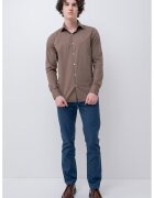 Calvin Klein Camasa slim fit - Maro taupe