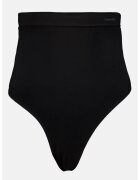 Calvin Klein Chiloti tanga cu talie inalta - fara cusaturi - Negru