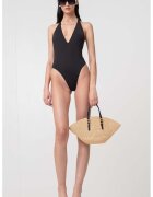 Calvin Klein Costum de baie intreg cu decolteu adanc - Negru