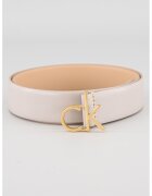 Calvin Klein Curea de piele cu catarama cu logo si nit - Maro taupe deschis