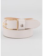 Calvin Klein Curea de piele cu catarama metalica - Maro taupe deschis