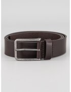 Calvin Klein Curea uni cu catarama metalica - Maro inchis