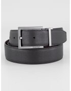 Calvin Klein Curea uni de piele - Visiniu/Negru