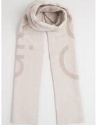 Calvin Klein Esarfa din amestec de lana cu logo brodat - Bej inchis