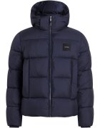 Calvin Klein Geaca matlasata cu guler inalt - Albastru ultramarin