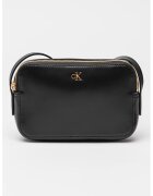 Calvin Klein Geanta crossbody de piele ecologica cu bareta ajustabila - Negru