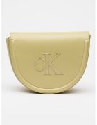 Calvin Klein Geanta crossbody de piele ecologica cu clapa - Verde sparanghel