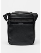 Calvin Klein Geanta crossbody de piele ecologica cu fermoar - Negru