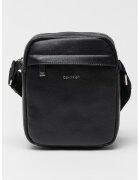 Calvin Klein Geanta crossbody de piele ecologica cu logo - Negru