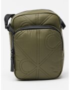 Calvin Klein Geanta crossbody din material textil Puffer Report - Kaki pal