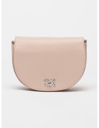 Calvin Klein Geanta crossbody din piele ecologica cu detaliu logo - Roz prafuit