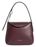 Calvin Klein Geanta de piele ecologica cu bareta de umar Soft Sculp - Visiniu
