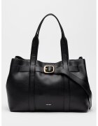 Calvin Klein Geanta de piele ecologica cu maner si catarama decorativa - Negru