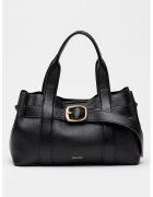 Calvin Klein Geanta din piele ecologica cu bareta de uamr si catarama decorativa - Negru