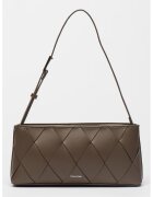 Calvin Klein Geanta din piele ecologica cu bareta de umar - Maro taupe