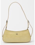 Calvin Klein Geanta din piele ecologica cu bareta de umar si model piele de crocodil - Verde fistic