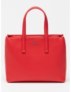 Calvin Klein Geanta tote din piele ecologica - Rosu vermillion