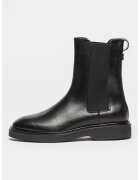 Calvin Klein Ghete chelsea din piele - Negru