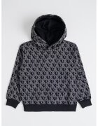 Calvin Klein Hanorac cu logo - Negru/Gri inchis