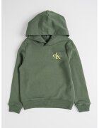 Calvin Klein Hanorac de bumbac cu imprimeu logo - Verde feriga
