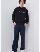 Calvin Klein Hanorac din bumbac cu buzunar kangaroo - Negru