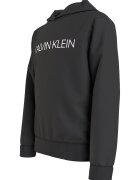 Calvin Klein Hanorac regular fit de bumbac cu imprimeu logo - Negru stins