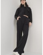 Calvin Klein Jacheta crop cu fermoar si guler inalt