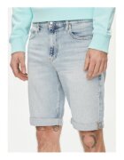 Calvin Klein Jeans blugi - bumbac - elastan - Albastru