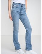 Calvin Klein Jeans Blugi cu croiala bootcut si talie inalta - Albastru deschis melange