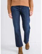 Calvin Klein Jeans Blugi cu croiala dreapta si talie inalta - Bleumarin