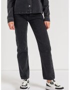 Calvin Klein Jeans Blugi cu croiala dreapta si talie inalta - Negru stins