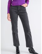 Calvin Klein Jeans Blugi cu croiala dreapta si talie inalta - Negru stins