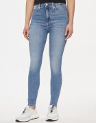 Calvin Klein Jeans Blugi dama High Rise Super Skinny - albastru - bumbac/elastan
