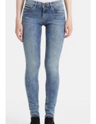 Calvin Klein Jeans Blugi dama Mid Rise Skinny - bumbac/elastan - albastru