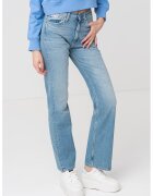 Calvin Klein Jeans Blugi drepti cu talie inalta - Albastru deschis