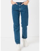 Calvin Klein Jeans Blugi drepti cu talie medie - Bleumarin