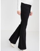 Calvin Klein Jeans Blugi evazati cu talie inalta - Negru