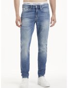 Calvin Klein Jeans Blugi regular fit cu aspect decolorat - Albastru deschis