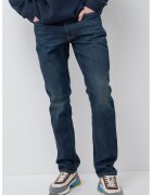 Calvin Klein Jeans Blugi regular fit cu talie joasa - Bleumarin