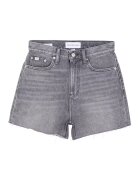 Calvin Klein Jeans Blugi scurti cu talie inalta - Gri