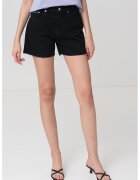 Calvin Klein Jeans Blugi scurti cu talie inalta - Negru