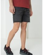 Calvin Klein Jeans Blugi scurti cu terminatie franjurata - Gri antracit