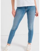 Calvin Klein Jeans Blugi skinny cu talie medie - Albastru deschis melange