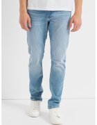 Calvin Klein Jeans Blugi slim fit cu aspect decolorat - Albastru deschis