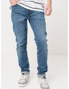 Calvin Klein Jeans Blugi slim fit cu croiala dreapta - Albastru melange