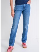 Calvin Klein Jeans Blugi slim fit cu talie medie - Albastru deschis