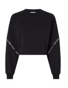 Calvin Klein Jeans Bluza crop - Fit - Bumbac - Negru - Negru